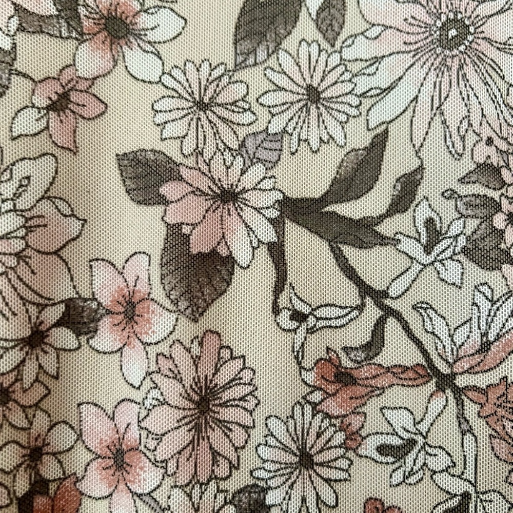 Kate and Lily Floral Wrap Dress - Cream and Brown - Picture 5 of 5